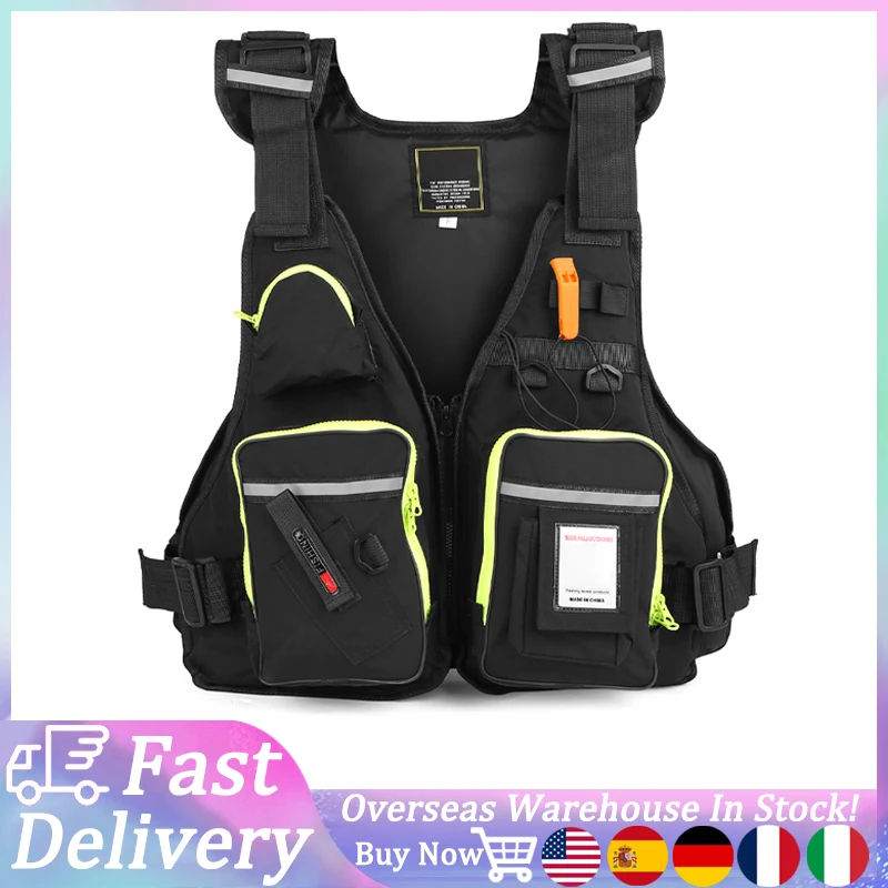 Fishing Buoyancy Vest Vest Water Bottle Fly Fishing Vest Fishing