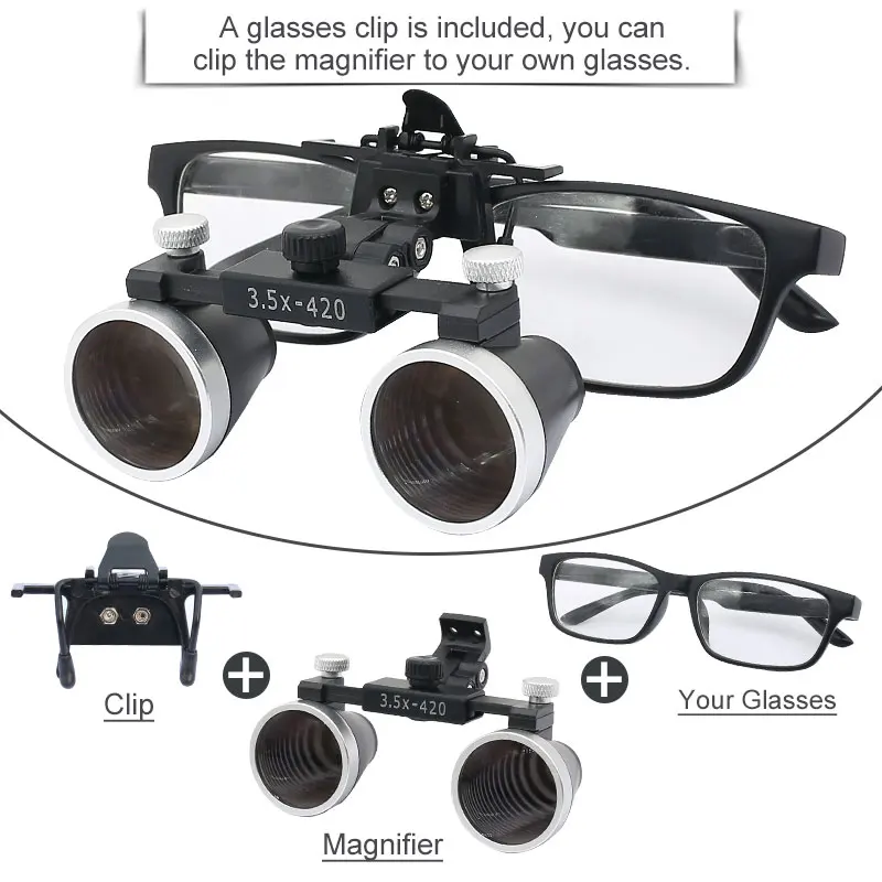 lupas 25x 35x lupa binocular conduziu 02