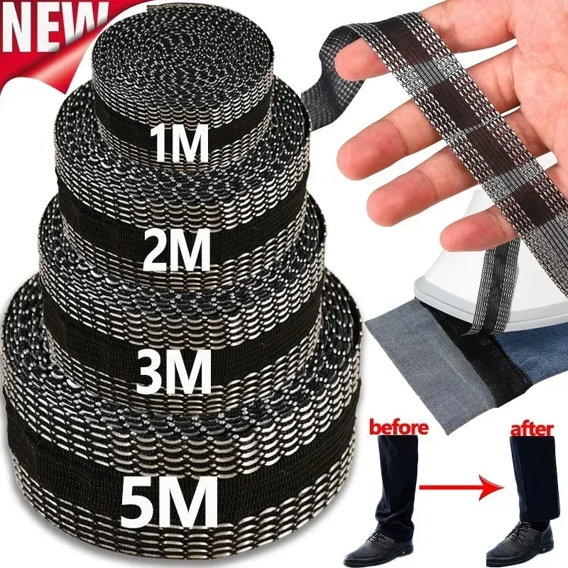 Self-Adhesive Pant Paste Tape Trousers Pants Edge Jeans Clothes Length Shorten Repair Iron-On Hem Tapes DIY Sewing Accessories