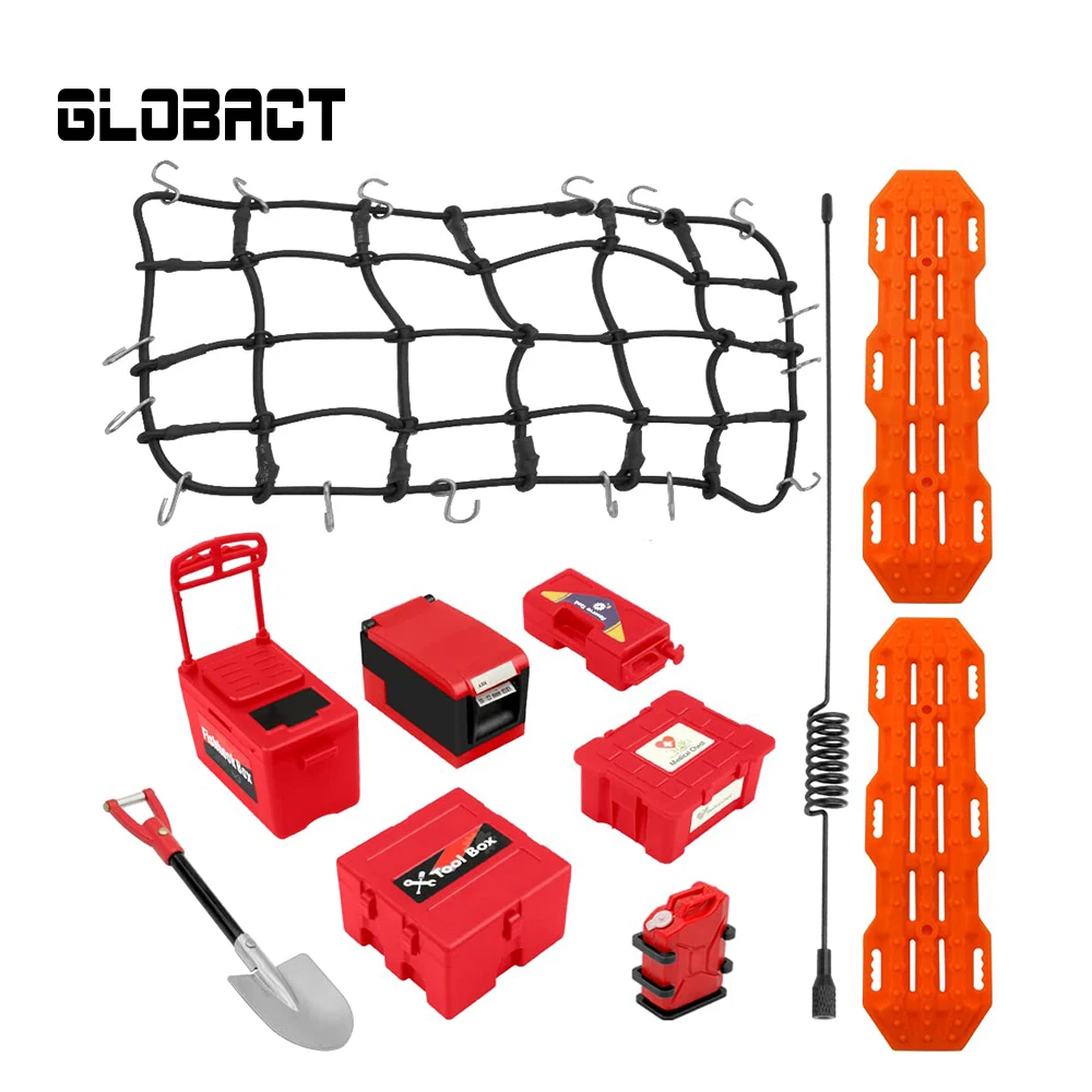 Globact RC 크롤러 지붕 시뮬레이션 장식, 1/10 크롤러 Trx4 Trx6 AXIAL SCX10 Redcat GEN 7 8 Rc4wd 액세서리, 10 개
