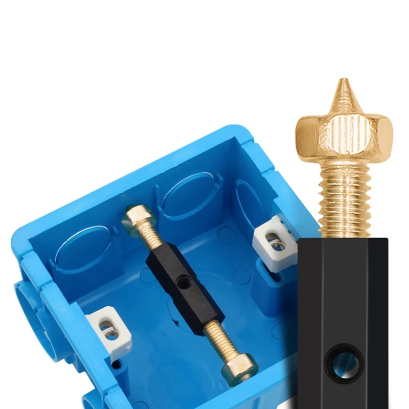 10 Pcs Electrical Box Repairer Junction Box Repair Struts Cassette Screws for Socket Cassette Repair Rust-proof
