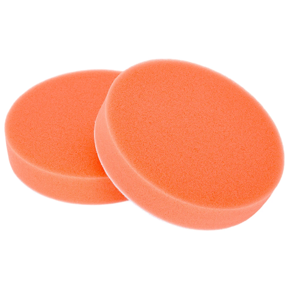 

Power Tools Polishing Pad Buffing Pad Cleaning Tools Flat Sponge Orange Polishing Reusable For Waxing Polishing