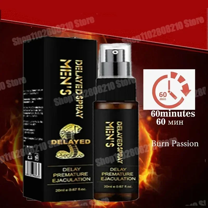 Men Sexual Long-Lasting Spray Private Part Penis Erection Enhancement Enlargement Sex Delay Spray Stops Premature Ejaculation Male Sex Toys Male Delay Wipes