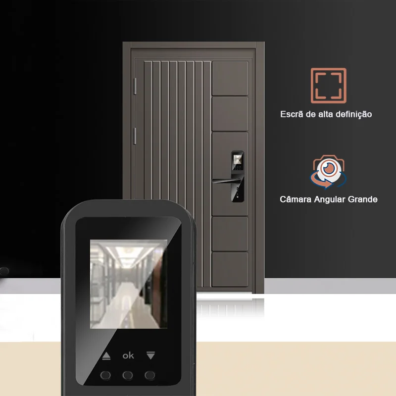 XSDTS Tuya Wifi Digital Electronic Smart Door Lock With Biometric Camera Fingerprint Smart Card Password Key Unlock — view 6