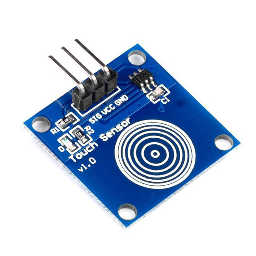 TTP223 터치 스위치 센서 용량성 터치 스위치 모듈 2-5.5V DC