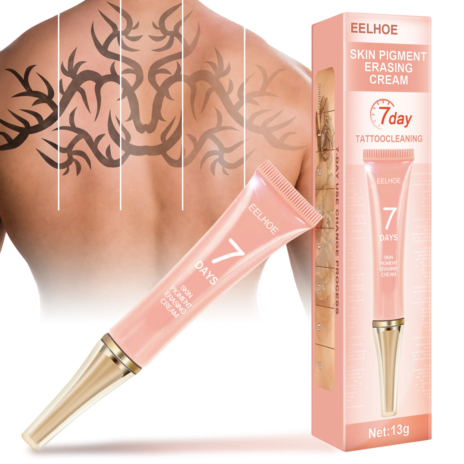 

13g Tattoo Print Removal Cream Plant Extract Maximum Strength Eyebrow Eyeliner Body Art Skin Tattoo Cleaning Tools 2
