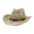 Cowboy hat fashion hollow handmade cowboy straw hat men's summer outdoor travel beach hat unisex solid color western cowboy hat 11