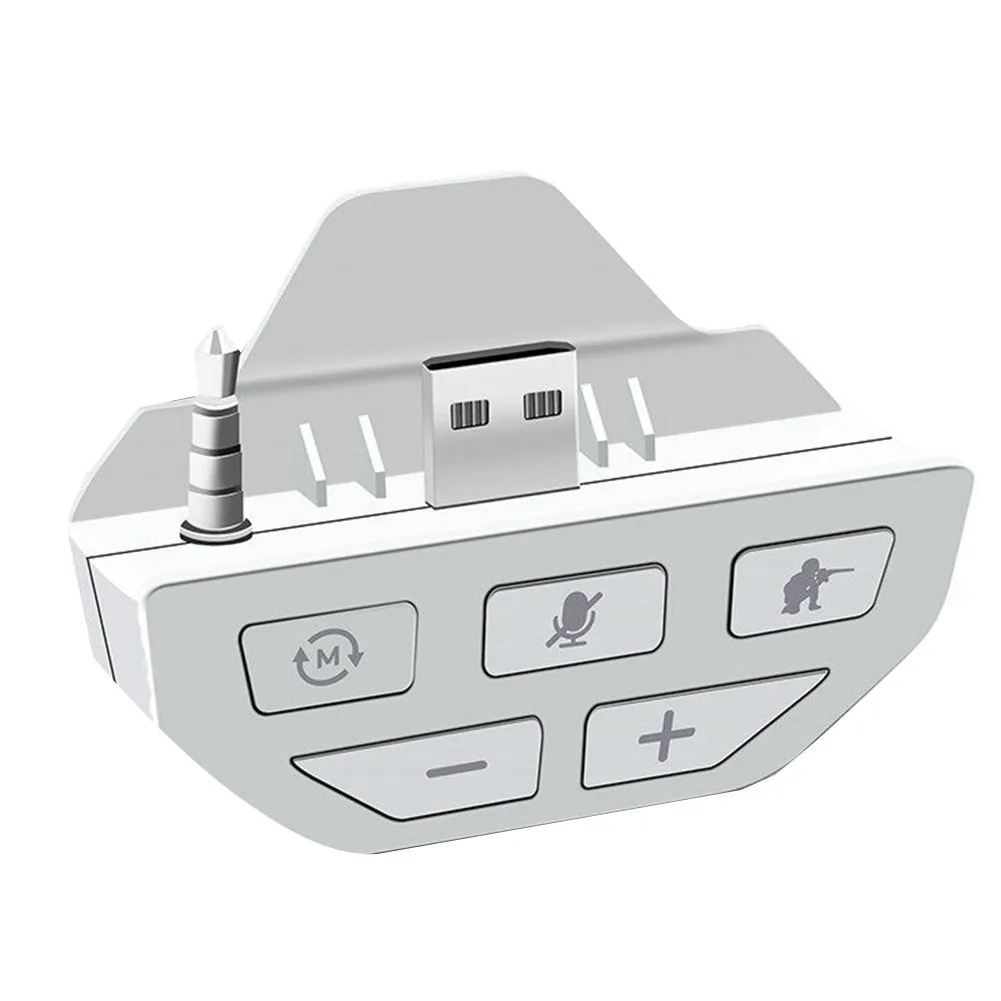 

For Xbox One Stereo Sound Enhancer with 3.5mm Conversion Head Headset Adapter(White)