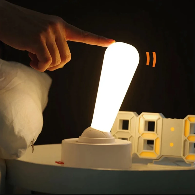 Toggle Rocker Light USB Indoor Bedroom Bedside Atmosphere Light LED Simple Silicone Wiring-Free Dimmable Wall