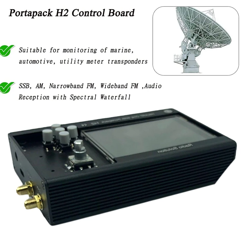 Portapack H2 HACKRF One SDR  3.2 ġ ġ LCD Ŭ, 1Mhz-6Ghz, ü    Ʈù