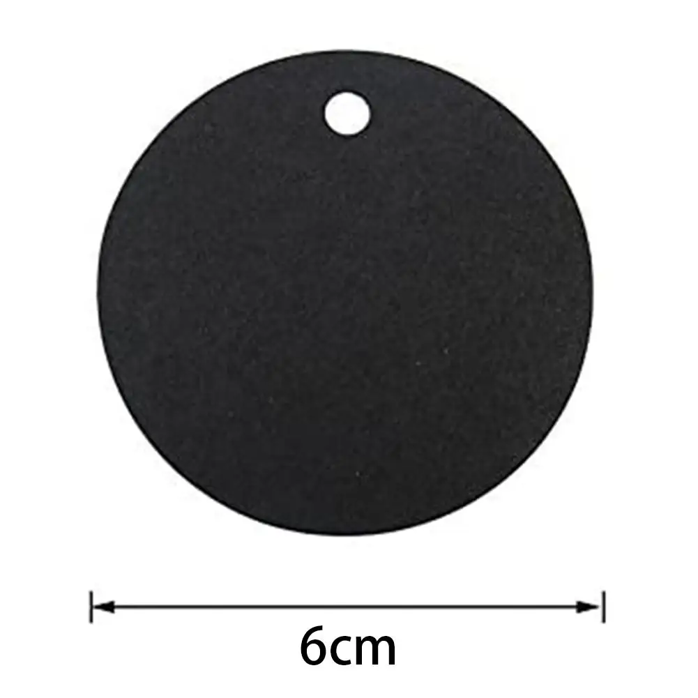 Round Kraft Paper Tags Blank DIY 6cm Price Label Cards 100pcs