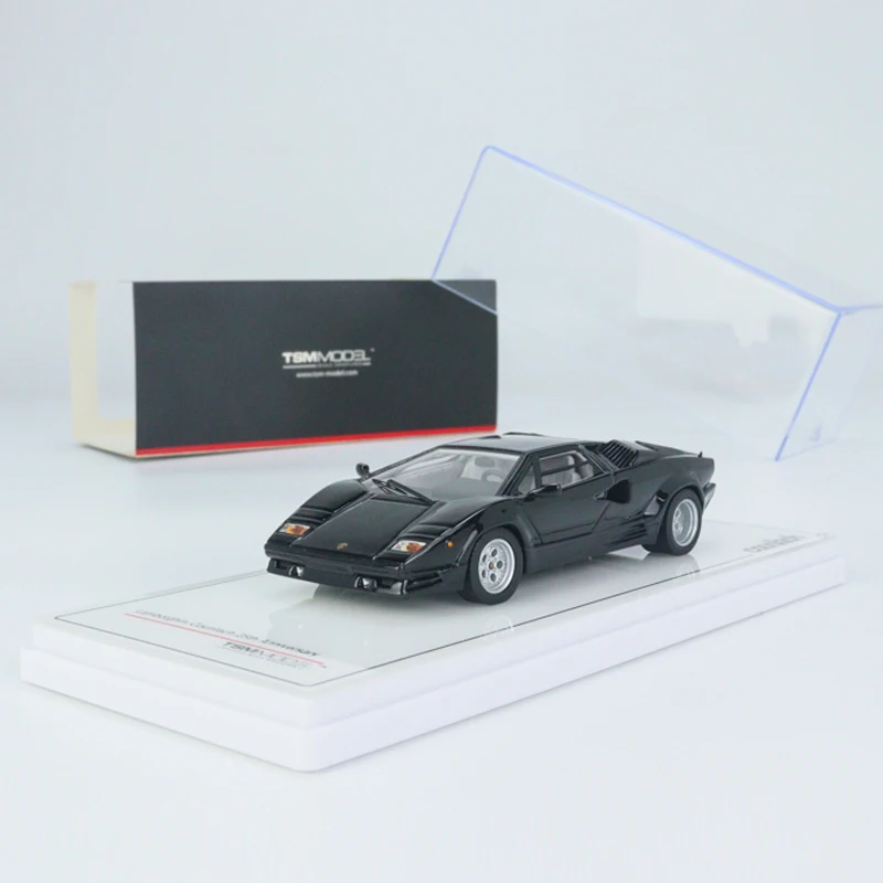 

TSM 1:43 Model Car Lambor Countach 25th Anniversary Nero Resin Running Vehicle-Black
