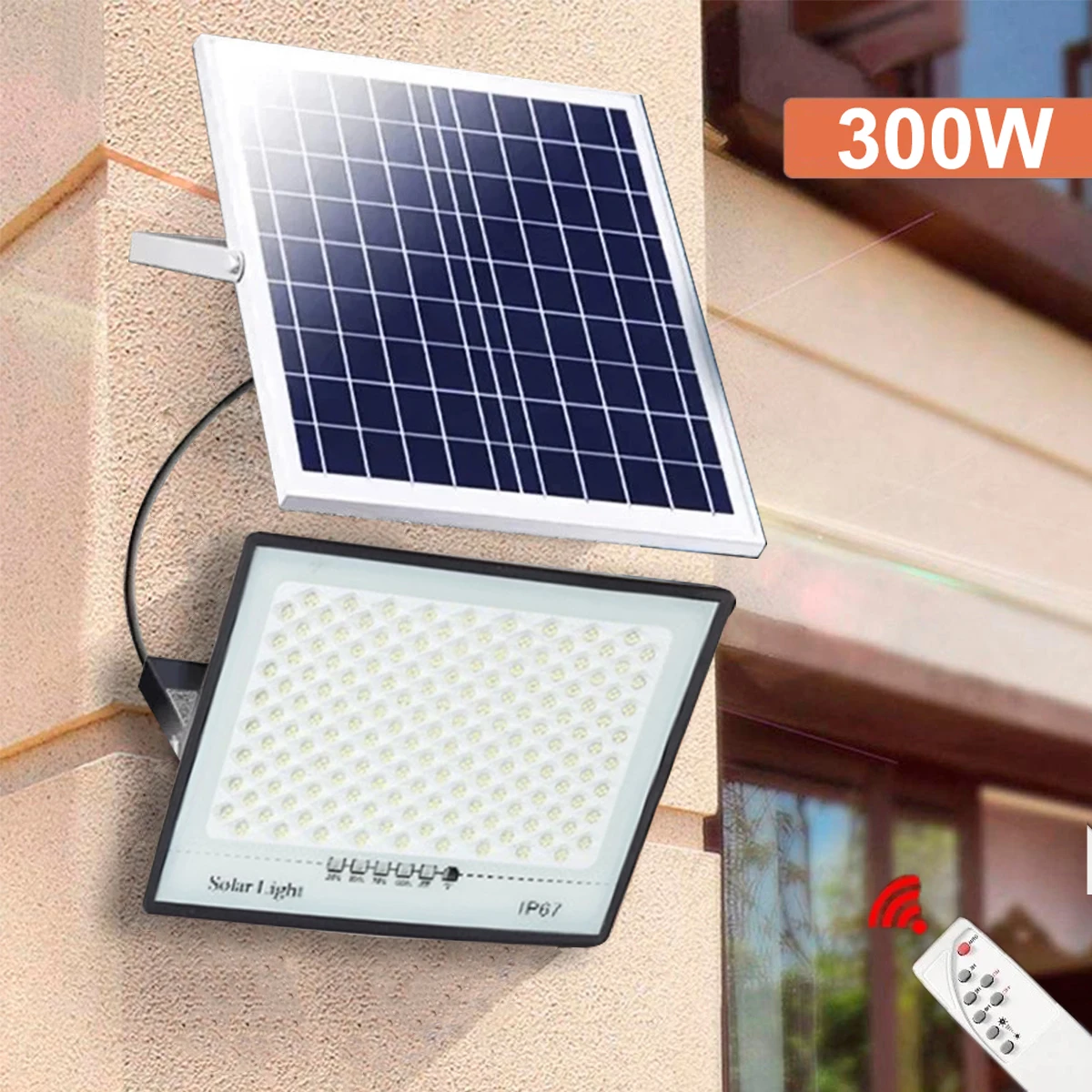 

Solar wall Lamp Spotlight LED High power Solar Flood Light Remote Control IP67 Waterproof Outdoor Street Lights dropshipping