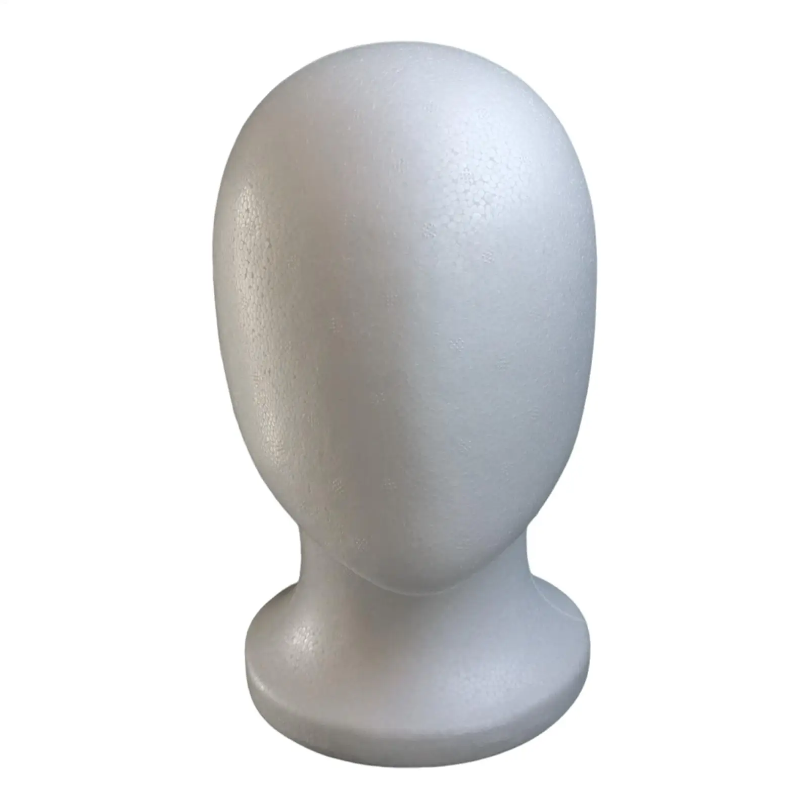 Testa di Manichino Femminile in Polistirolo Senza Volto per Esposizione Cosmetici, Parrucche, Cappelli e Accessori per Saloni di Bellezza e Viaggi