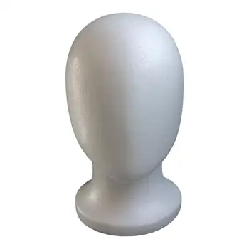Testa di Manichino Femminile in Polistirolo Senza Volto per Esposizione Cosmetici, Parrucche, Cappelli e Accessori per Saloni di Bellezza e Viaggi