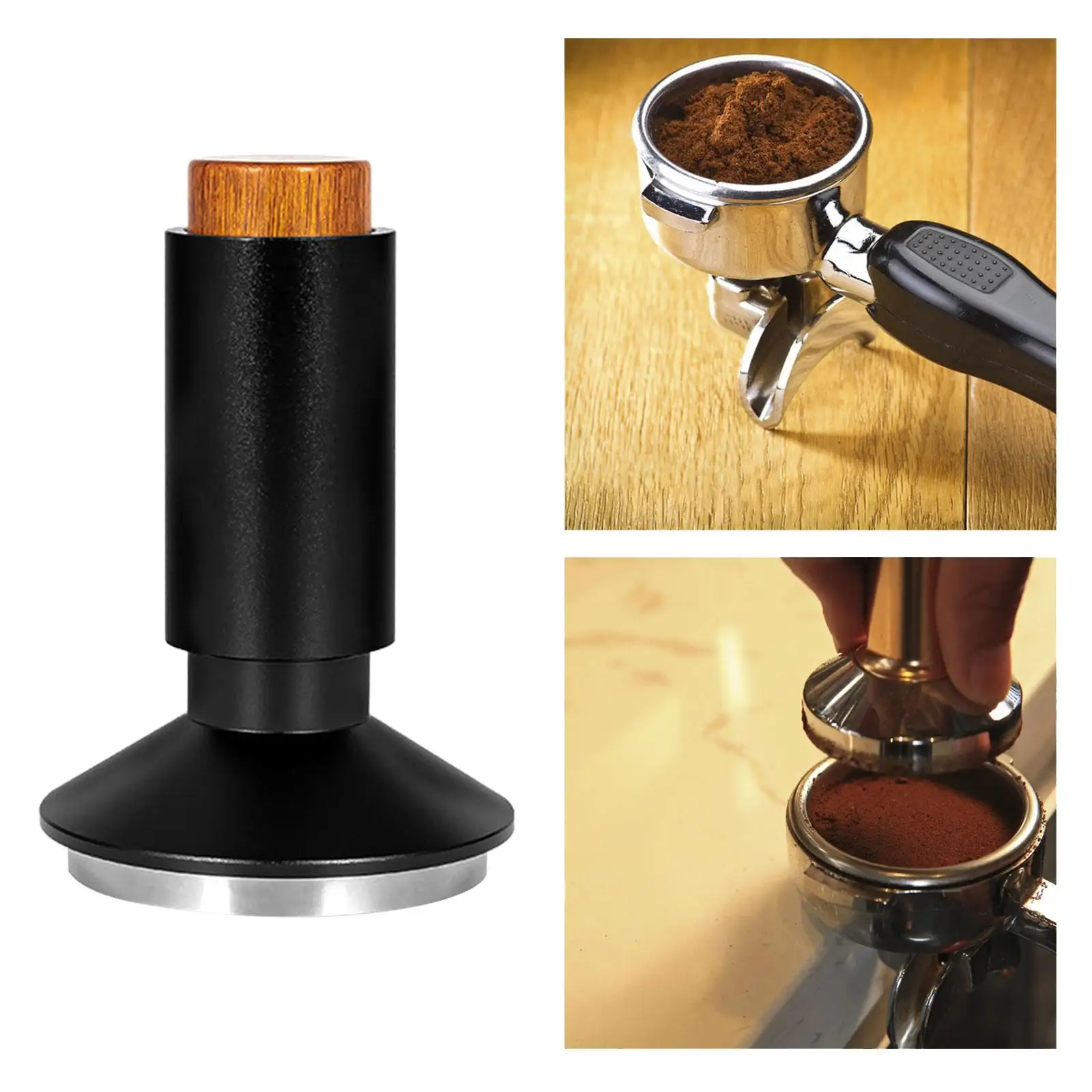 2 in 1 Espresso Tamper Coffee Powder Distribution Calibrated for Coffee Maker Cafe Bar Barista Gift Accessories Espresso Machine