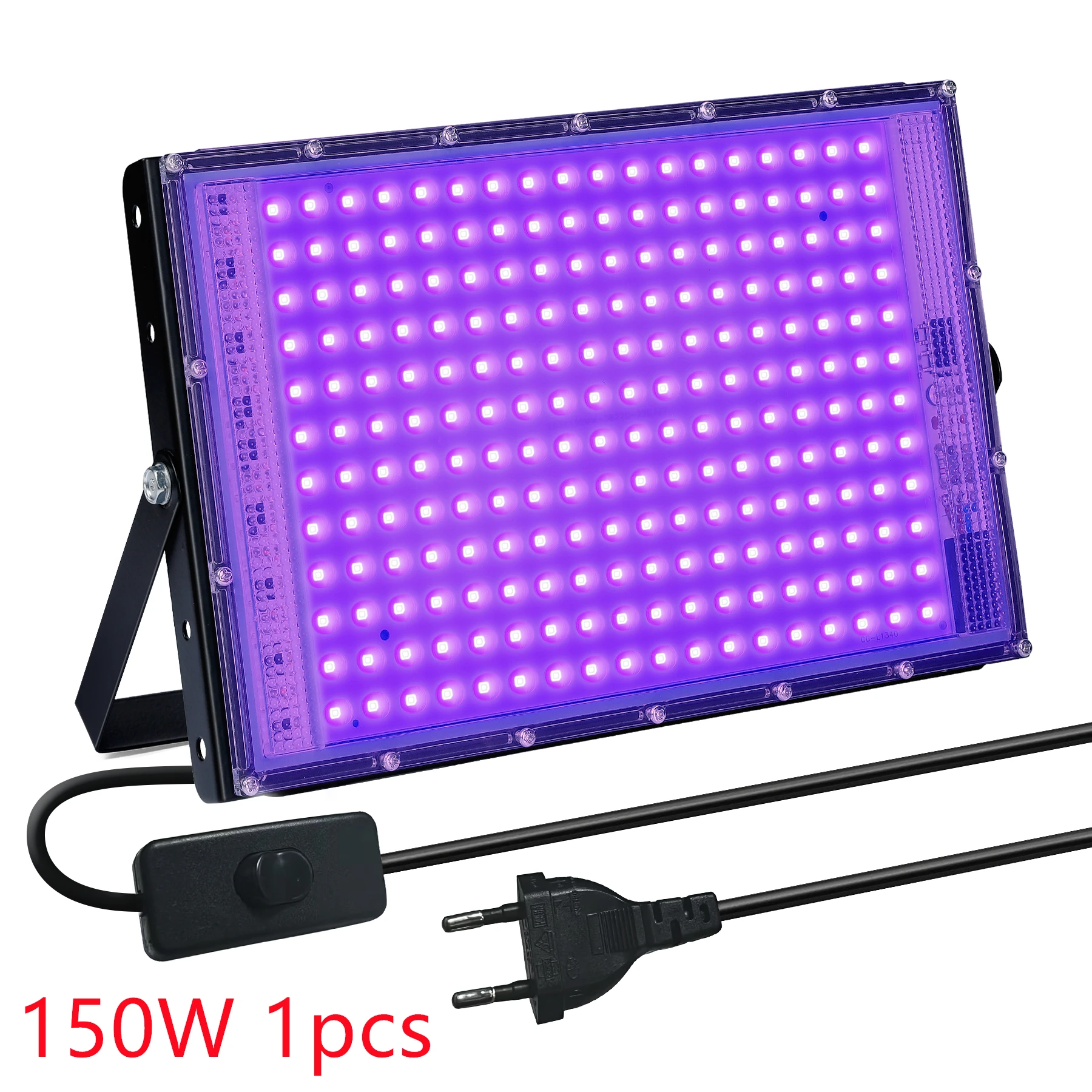 ตัวเลือกสินค้า ไฟ LED สีดำ 50W 100W 150W สำหรับกลางแจ้ง