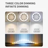 Intelligent Ceiling Light with Fan, Remote Control, Dimming Bedroom Decoration, Invisible Air Blades, LED Energy-Savi 4