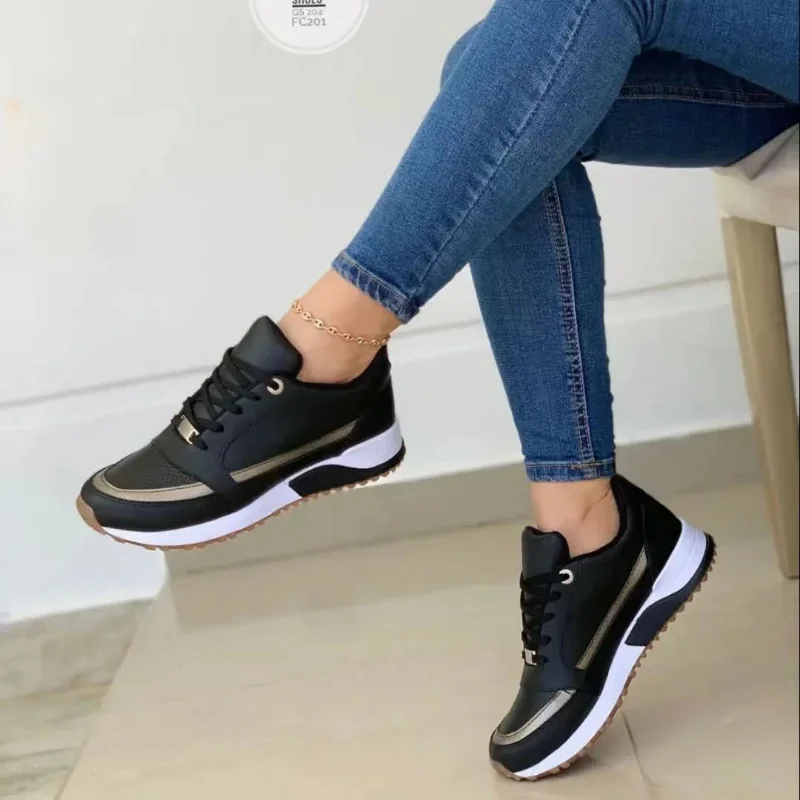 High Quality Women's Sneakers 2023 Spring Autumn Ladies Single Shoes Casual Flats Comfort Soft Sneaker Rome Female Shoes Zapatos