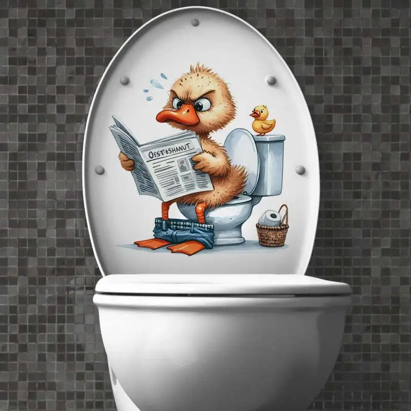Lion ,Tiger ,Zebra ,Monkey Animal Toilet Sticker Bathroom Toilet Cover Sticker Wall WC Home BathRoom Decoration