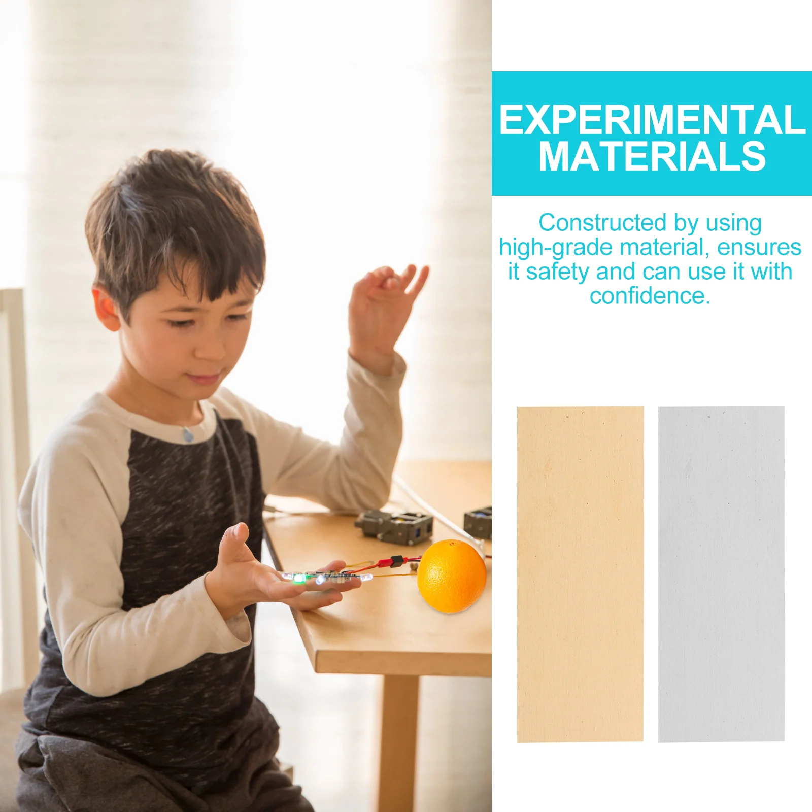 Zinc Sheet Copper Strips Scientific Experiment Supplies Pin-type Materials Fruit Experimental Power Juicers