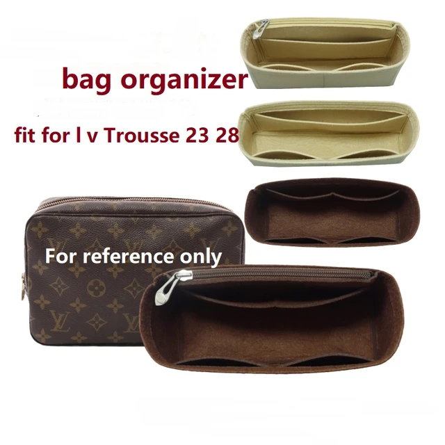 【Only Sale Inner Bag】Bag Organizer Insert For Lv Trousse Toilette Pouch 23  28 Organiser Divider Shaper Protector Compartment