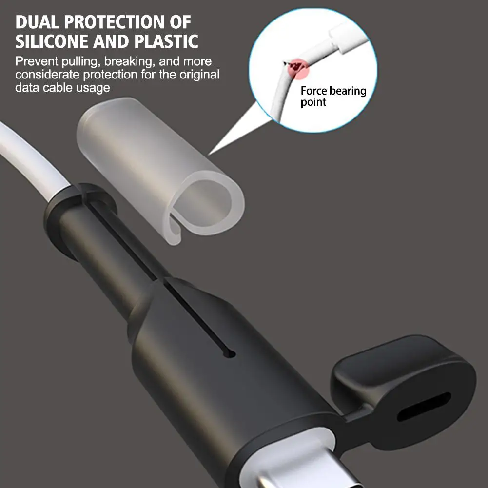 Cable Organizer Cable Protector Cable Wire Protector Charger Protective Cover Charger Protector Charger Protective Case Phone Adapter Protector Silicone Cable Protector Bites Wire Organizer Winder Saver For USB Charging Cable Data Line Earphones Cord Protector Cover