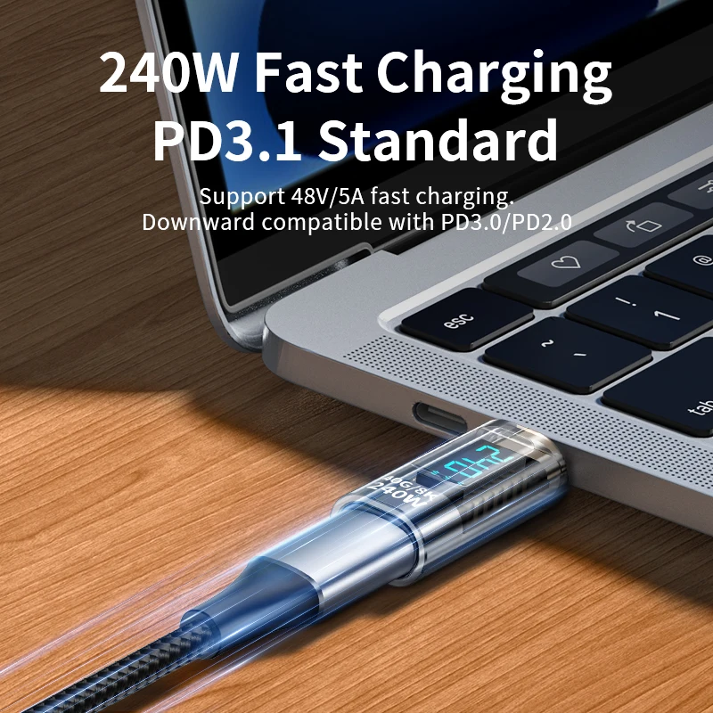 Unnlink USB CŸ   , - LED  ÷, 40Gbps  ӱ, ޴ PC, 240W, 140W, 35W