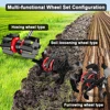 Multifunctional Lawn Mower Grass Trimmer Accessory with Interchangeable Blades Soil Loosening/Trenching/Weeding Wheel 5