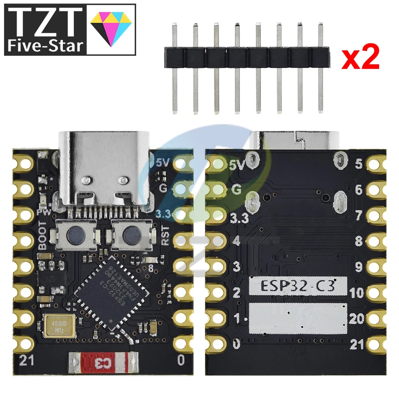 Weact studio esp32 c3 core high resolution pinout and 55 off