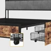 Queen Size Bed Frame with Storage Headboard and Charging Station, 4 Storage Drawers, LED Lights, Metal Support, Bed Frame 6