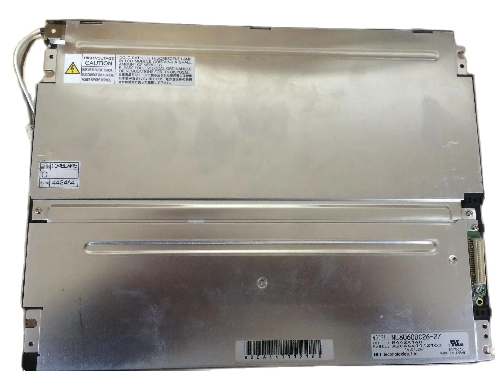 10.4 Inch LCD Screen Panel NL8060BC26-27