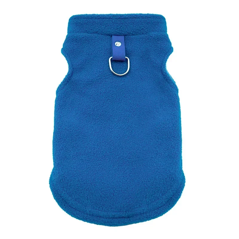 Pet Fleece Vest with Soft and Warm Fleece Sleeveless Design Unconstrained Forelimbs Autumn and Winter Warm Pet Clothing