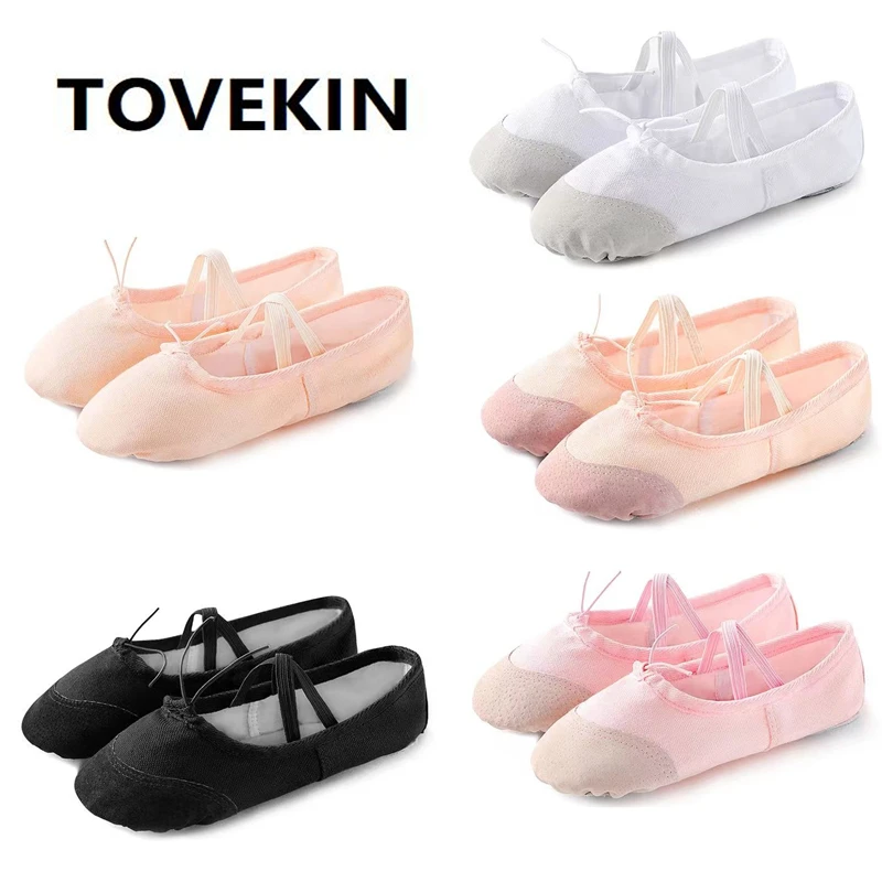 Professional Baby Girls Children Cotton Canvas Soft Ballet Dance Exercise Shoes Gym Ballerina Ballerina ushine white quality full rubber band exercising shoes yoga slippers gym children ballet dance shoes girls woman kids ballerina