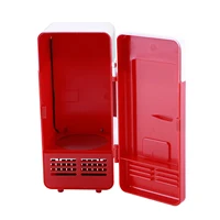 Mini Fridge Cool Quickly Beverage Fridge Usb Interface Cooler & Warmer 5 Minutes Refrigerator Temperature for Cola Cans Coffee 2