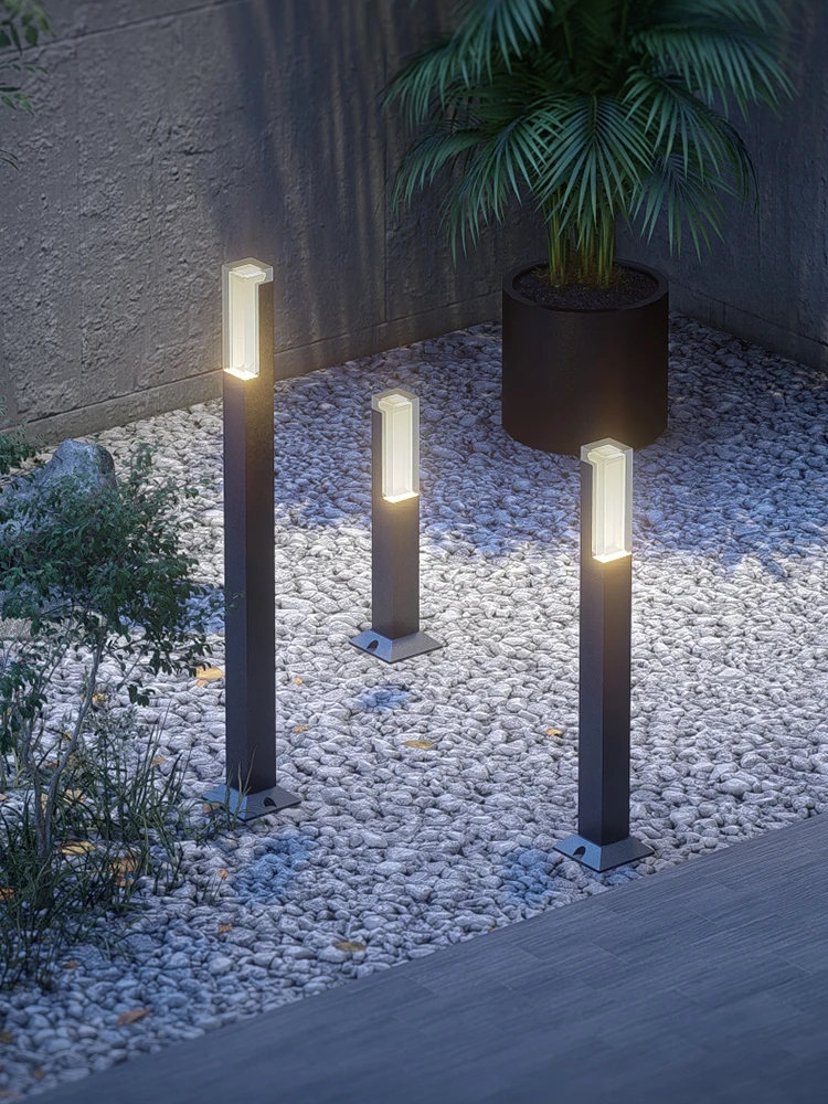 Outdoor Waterdichte Tuin Decoratie Led Gazon Lamp 10W Art Aluminium Kolom Tuinpad Decoratie Landschap Lamp Ac110V220V