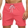 Men's Swim Trunks Beach Shorts Drawstring with Mesh Lining Elastic Waist Plain Breathable Soft Casual Daily Streetwear 4