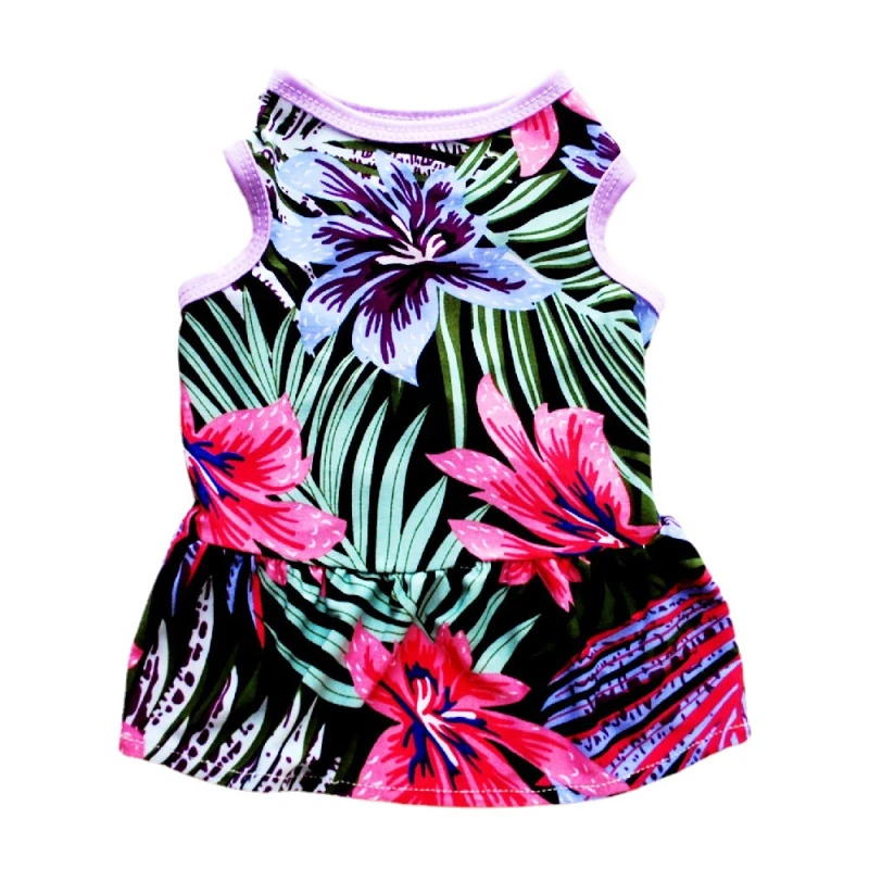 Cat Dress Summer Dog Dresses Gonna Yorkshire Terriers Pomeranian Clothes Shih Tzu Malta Bichon Pet Abbigliamento Costume Abbigliamento