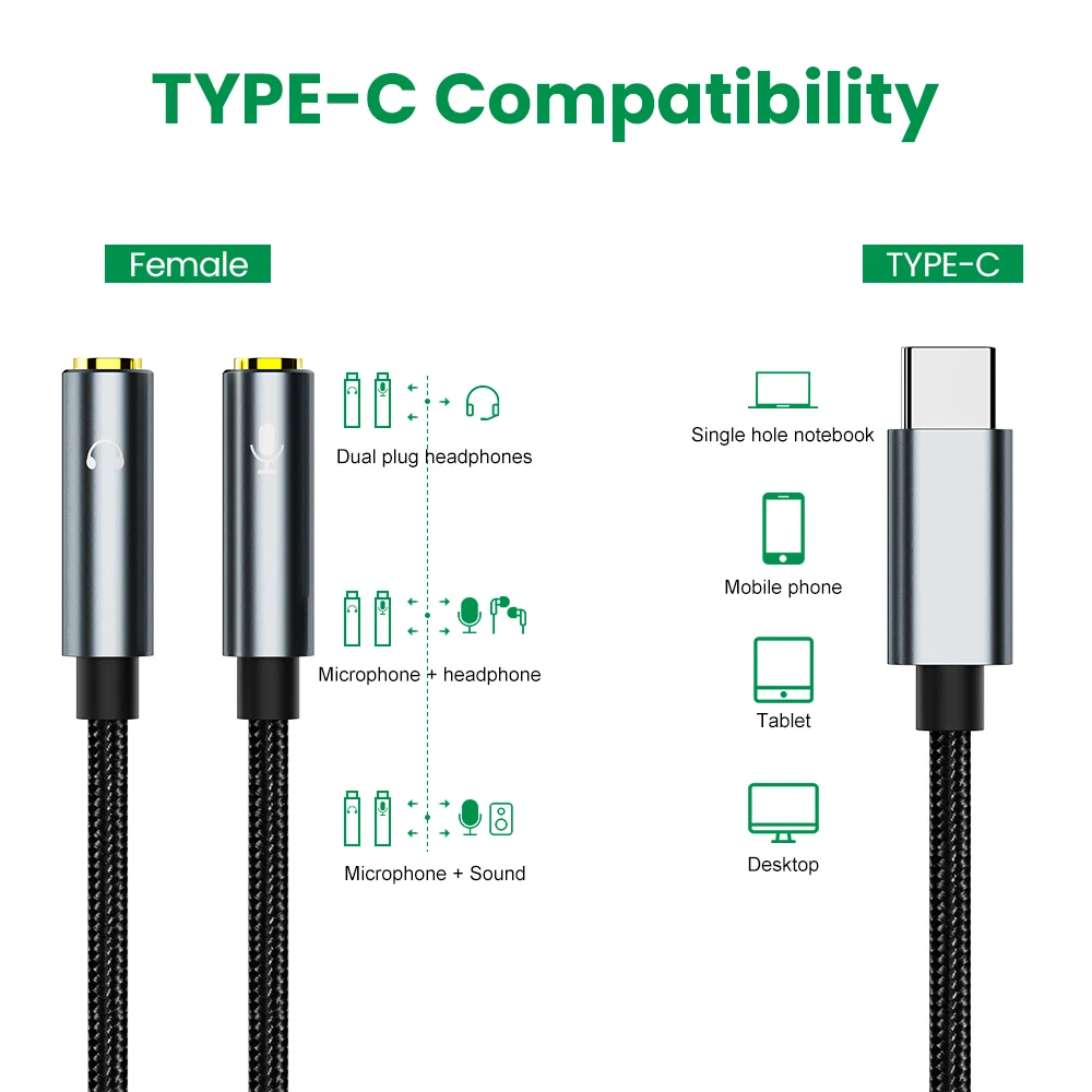 USB C AUX ̺ , USB C ŸԿ 2  ̺ ȯ , 3.5mm AUX ̾ ȯ, ȭ е , Ｚ S9 
