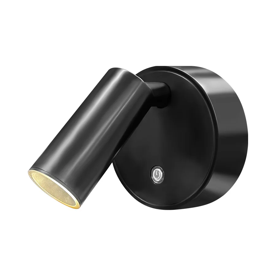 מנורת לילה אלחוטית נטענת עם מתג מגע, מנורת קיר מגנטית ניתנת לכיוון, 3 צבעים, ארון שינה ליד המיטה