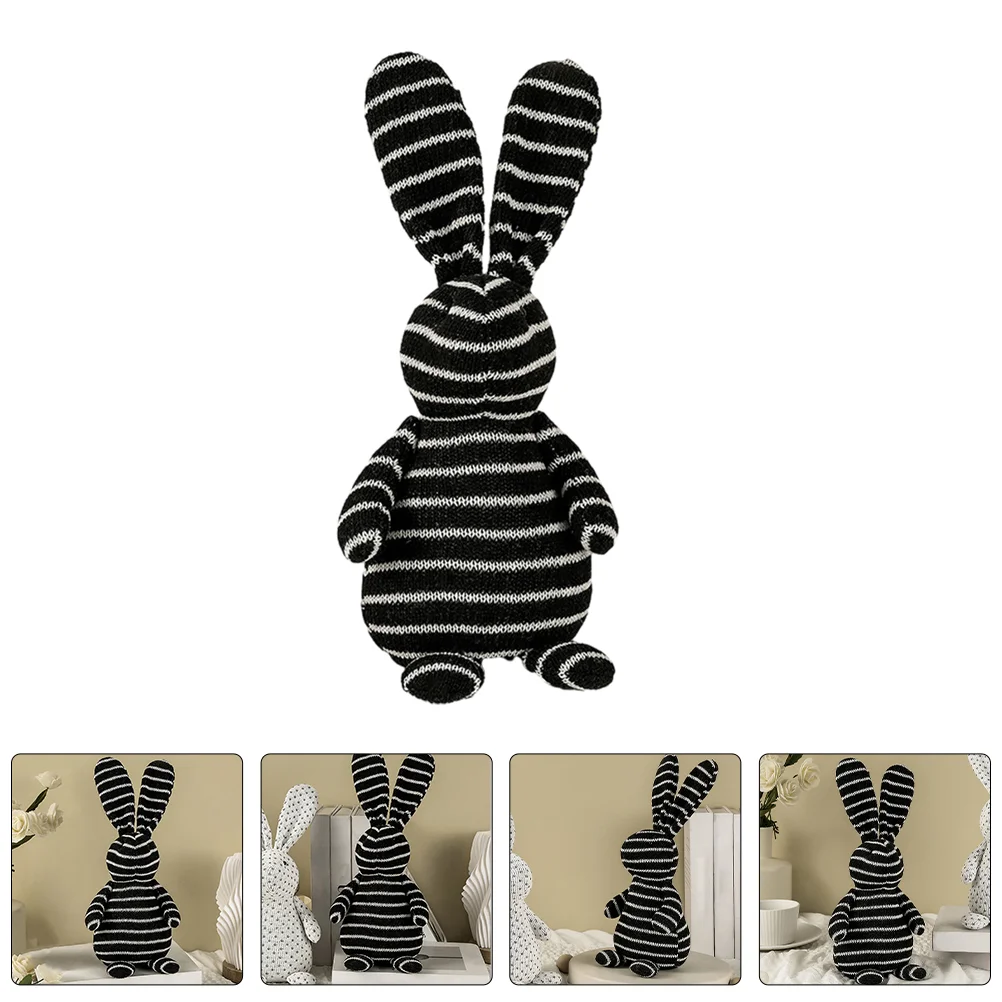 30cm Easter Rabbit Ornament Cartoon Plush Stuffed Bunny Doll Figurine Festival Spring Easter Party Decoration hot sale led lighted charming giant inflatable easter bunny with egg for yard decoration