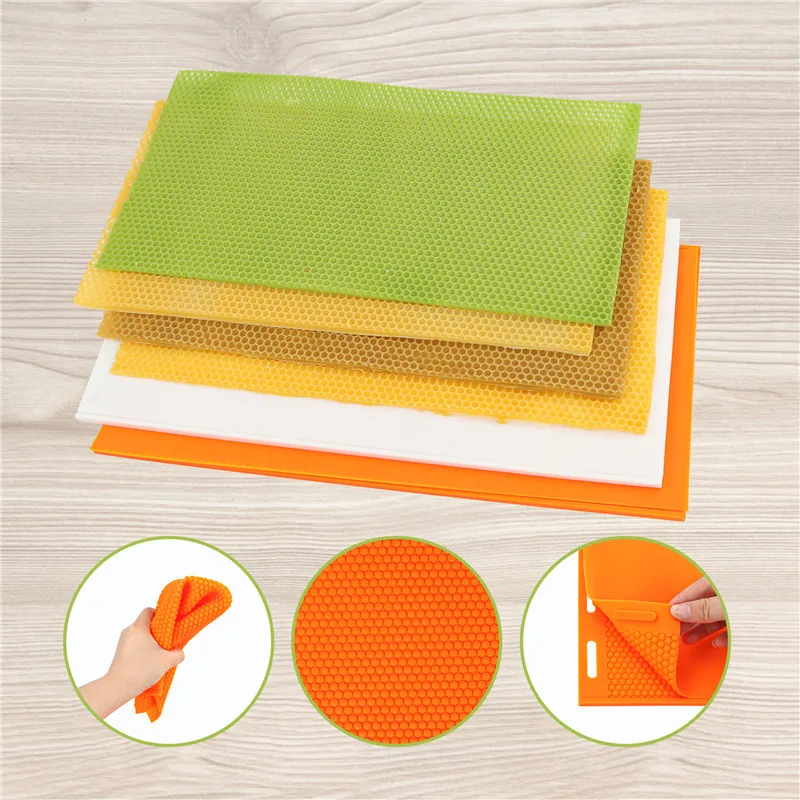 

Silicone Nesting Base Sheet Beeswax Rolls Beehive DIY Beeswax Mats Beeswax Mmats Honeycomb Beehive Candle Moulds Embossing Sheet