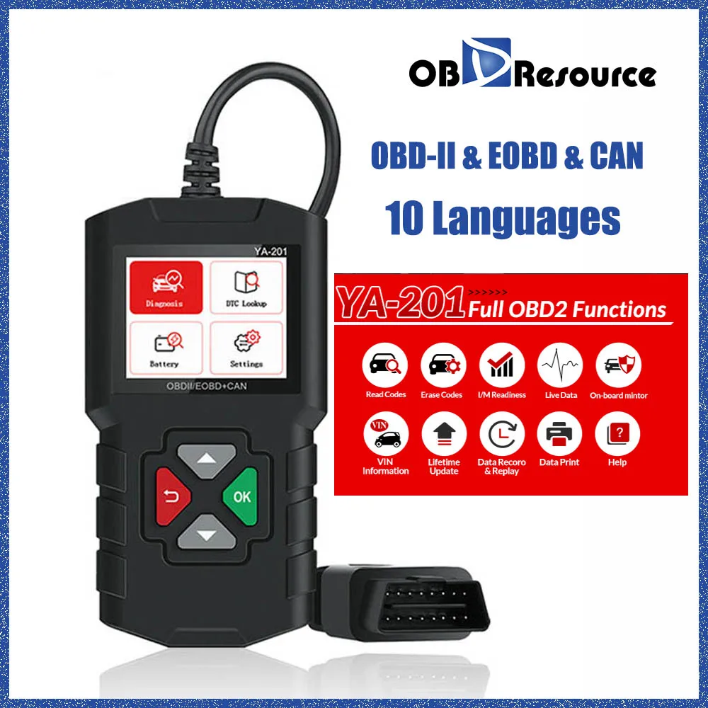 OBD2 Scanner Engine Fault Automobile OBDII OBD Code Reader Diagnostic Scan  Tool - AliExpress