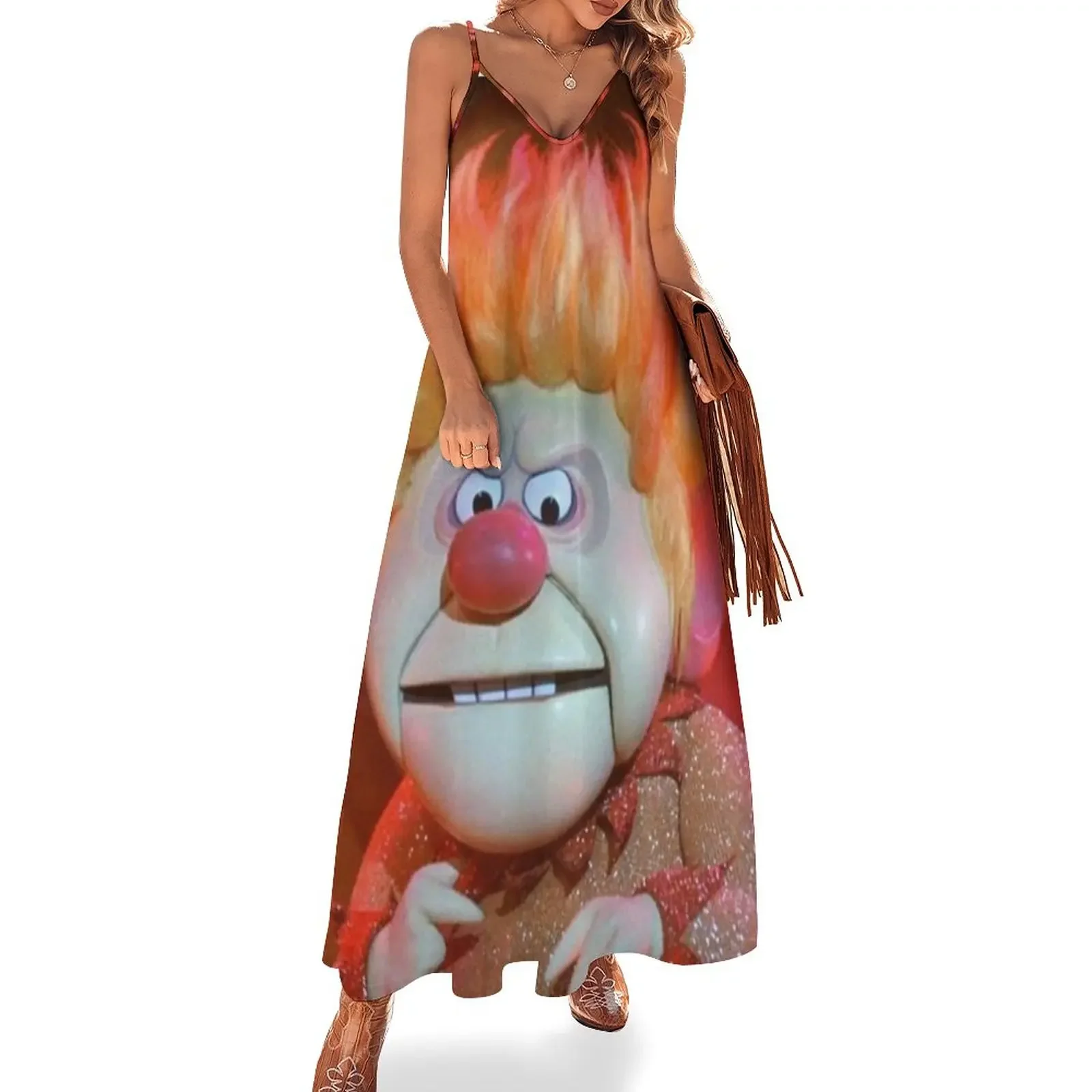 

Heat Miser Sleeveless Dress dress women summer women party dresses women's summer jumpsuit