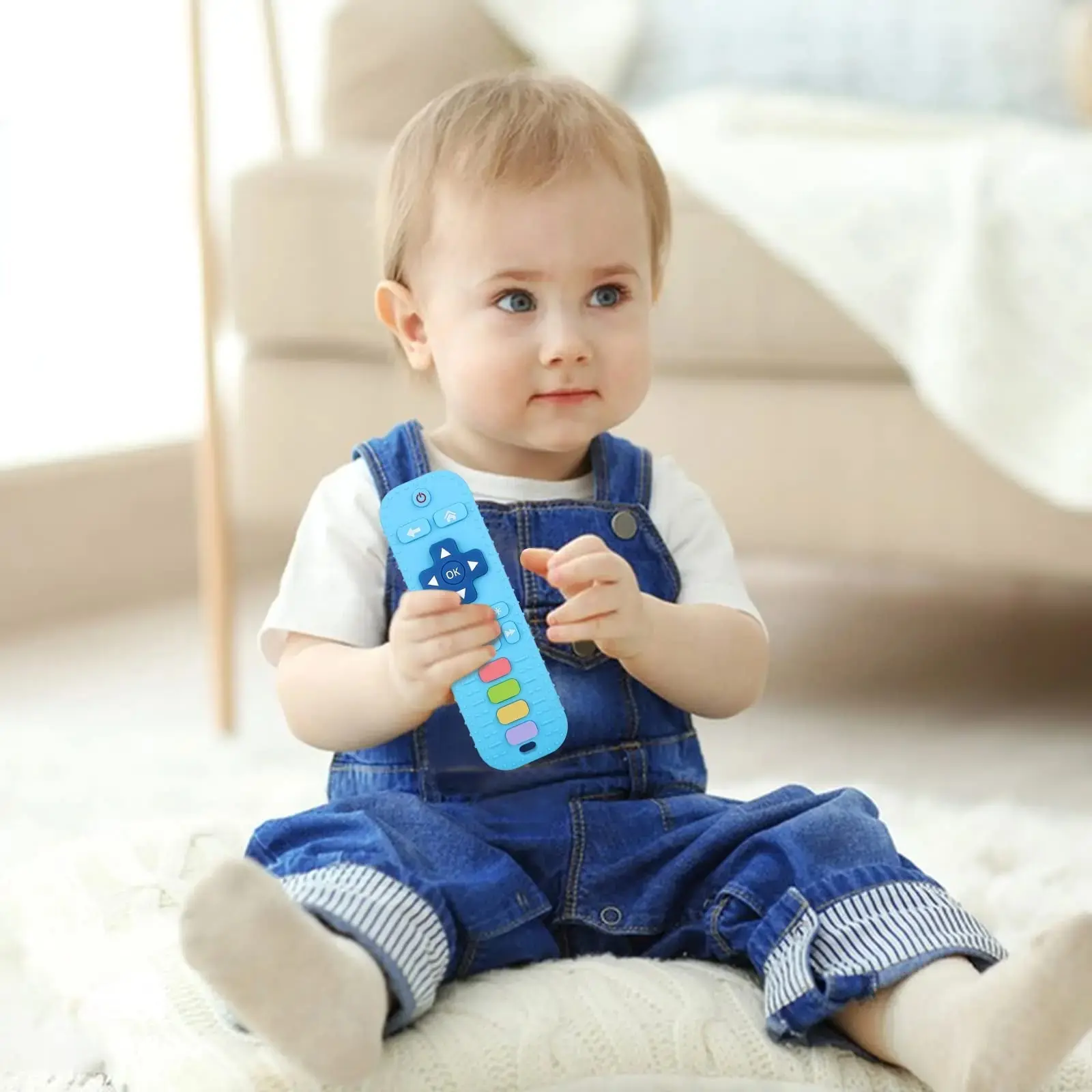 Teething Toys 1PC Silicone Baby TV Remote Control Shape Teether BPA Free Chewing Sensory Accessories