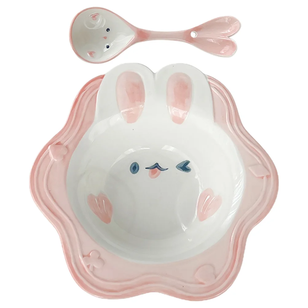 

Toddler Plates And Bowls Ceramic Soup Nordic Style Serving Large Salad Multi-function Dinner Food Kitchen Cereal Cutlery
