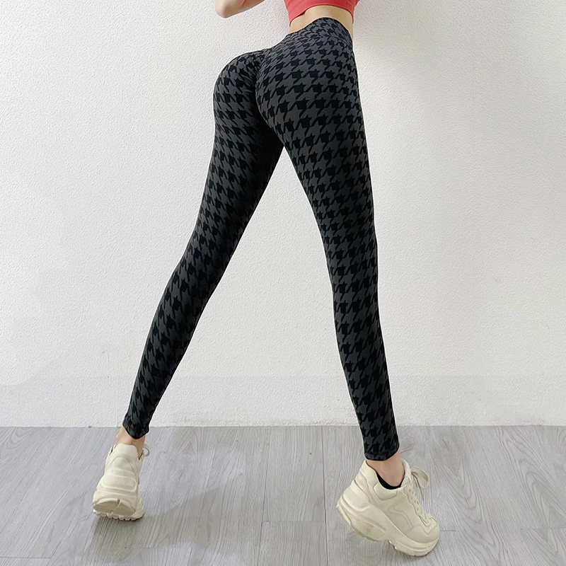 mens sweatpants Jogger Pants New Arrival Women High Waist Stretch Skinny Trousers Casual Plaid Sport Bottom Female Elastic Waist Slim Streetwear men's workout joggers Sweatpants