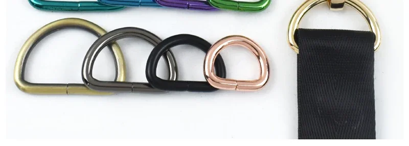 5/10Pcs 20/25/32/38mm D Ring Metal Buckles Webbing for Bag Strap Handbag Loop Connect Hook Dog Collar Clasp Bags Accessories