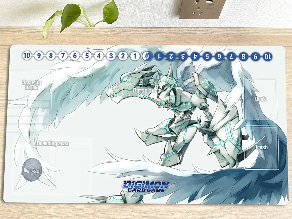 Four Leaf 3404754 - Board Game Digimon TCG Playmat +Free Protective Bag