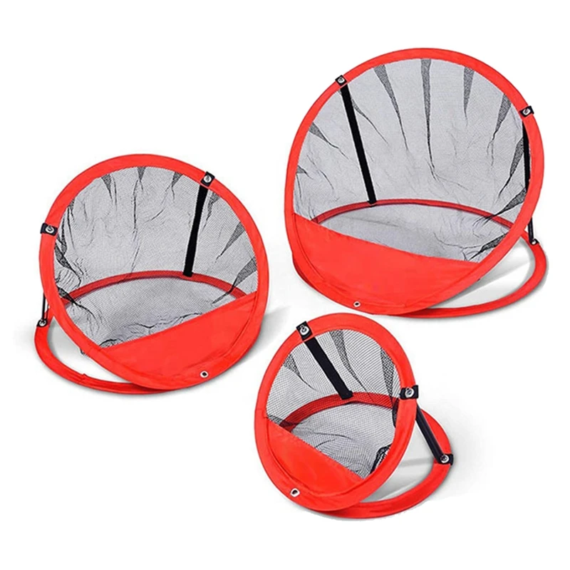 

3Pcs Foldable Golf Chipping Nets Golf Chipping Practice Net Foldable Cages Target System With Carrying Bag